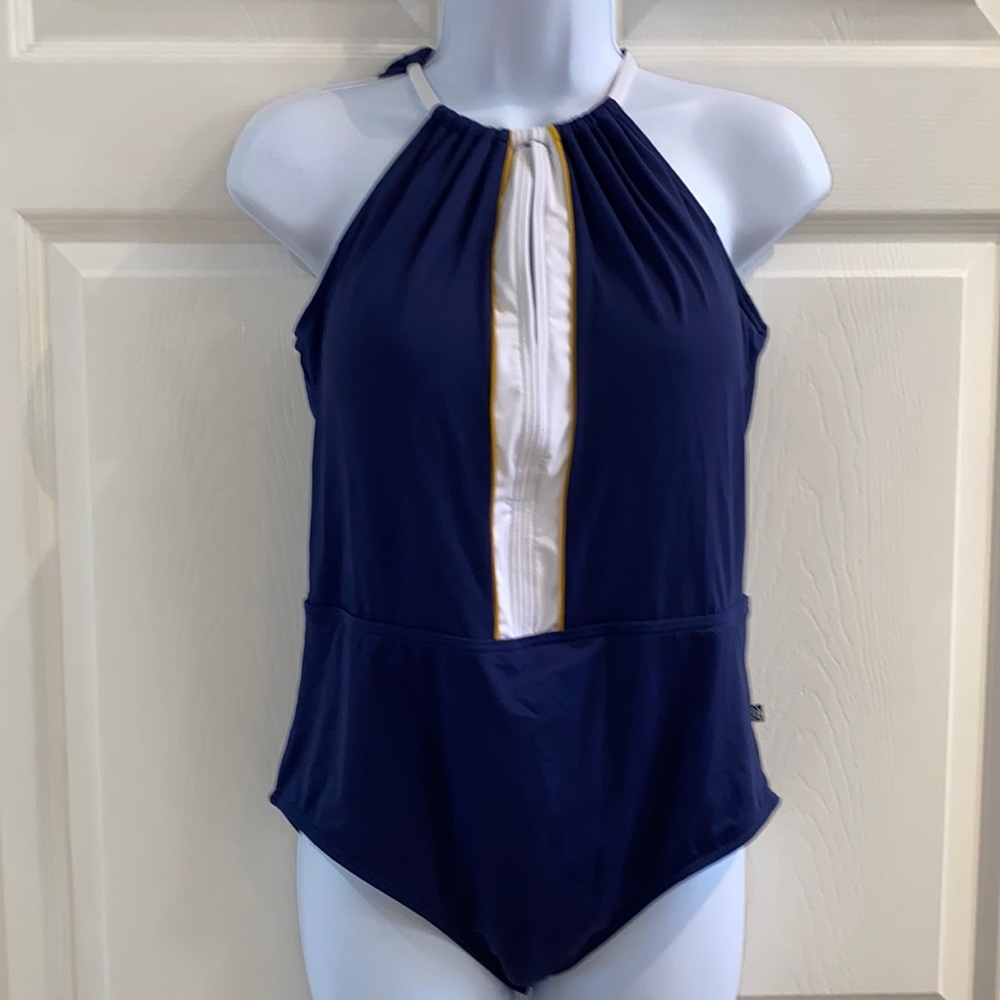 La Vie En Rose Aquarose Women’s Tank Swimsuit with Halter Strap Size Lar…